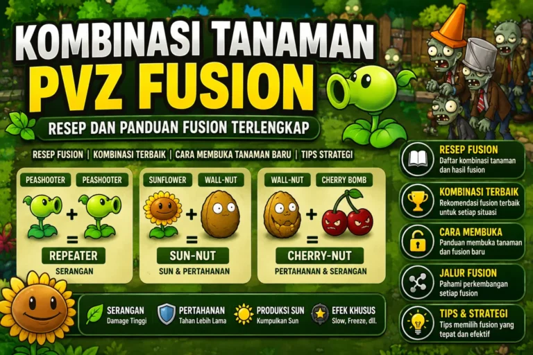 Kombinasi Tanaman PVZ Fusion: Resep dan Panduan Fusion Kombinasi Tanaman PVZ Fusion