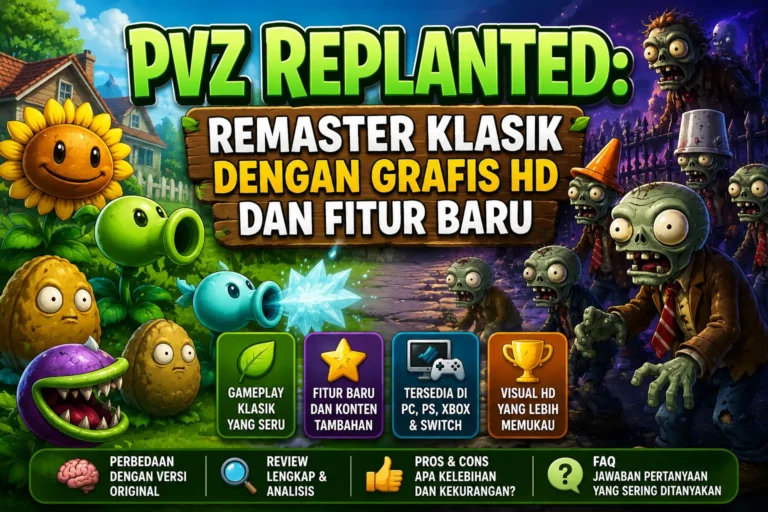 PVZ Replanted: Remaster Klasik dengan Grafis HD dan Fitur Baru PVZ Replanted